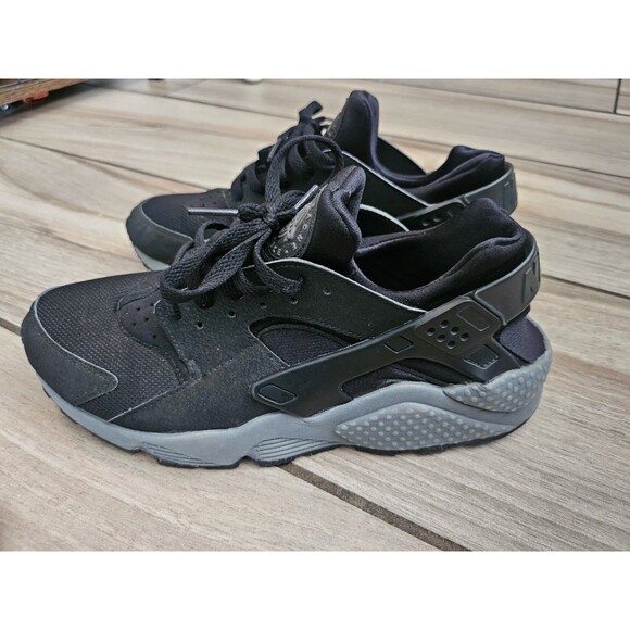Nike Air Men's Huarache Black Grey Casual Sneakers Size 10.5 - Picture 2 of 8
